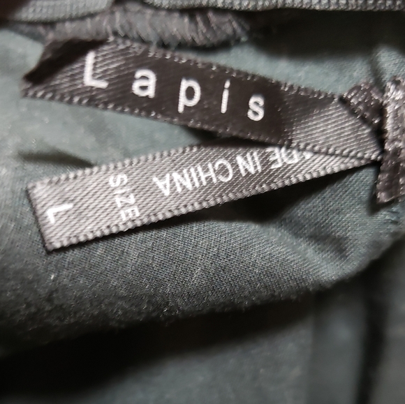 Lapis Floral Black And White Braided Adjustable Straps Cotton Silk Women Size L - Picture 3 of 11